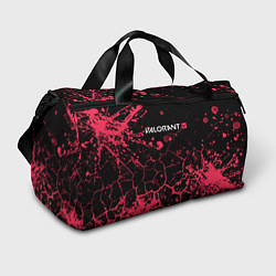 Спортивная сумка Valorant: Брызги красок трещины