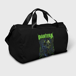 Сумки спортивные Pantera green череп, цвет: 3D-принт