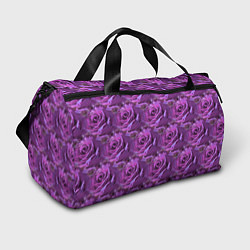 Спортивная сумка Фиолетовые цветы паттерн