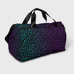 Сумки спортивные Рунический алфавит Neon pattern, цвет: 3D-принт