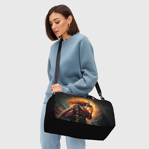 Спортивная сумка ELDEN RING - ЕЛДЕН РИНГ ВАЛЬКИРИЯ / 3D-принт – фото 4