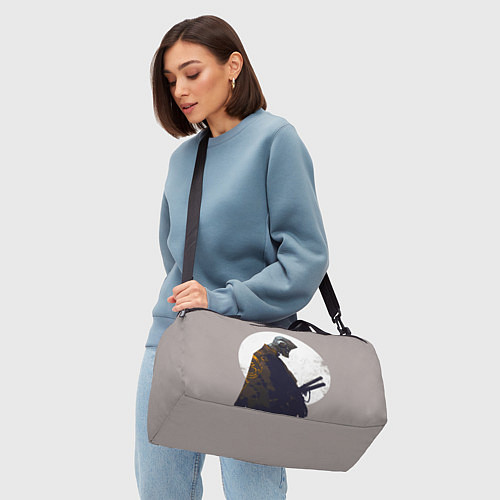 Спортивная сумка Скелет-самурай / 3D-принт – фото 4