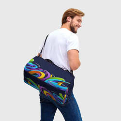 Сумки спортивные Цветное граффити, цвет: 3D-принт — фото 2