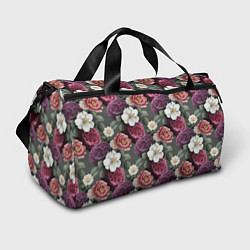 Спортивная сумка Bouquet of flowers pattern