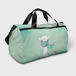 Сумки спортивные Лама в маске, цвет: 3D-принт