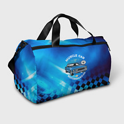 Спортивная сумка Синий ретро - автомобиль