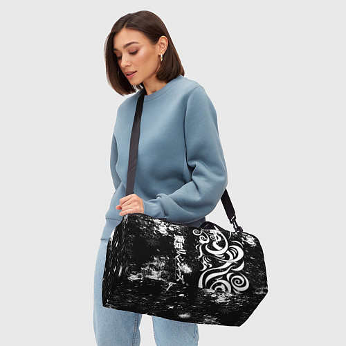 Спортивная сумка ТОКИЙСКИЕ МСТИТЕЛИ - БРЫЗГИ КРАСКИ / 3D-принт – фото 4