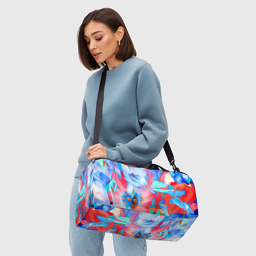 Спортивная сумка Fashion floral pattern / 3D-принт – фото 4