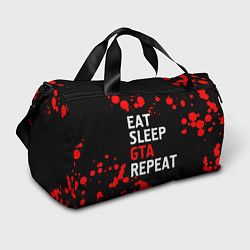 Спортивная сумка Eat Sleep GTA Repeat - Брызги
