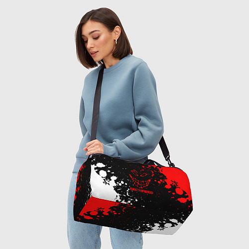 Спортивная сумка Disturbed брызги красок / 3D-принт – фото 4