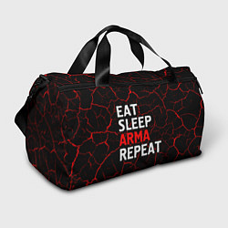 Спортивная сумка Eat Sleep ARMA Repeat Трещины