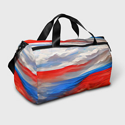 Спортивная сумка Флаг России в красках