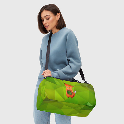 Спортивная сумка Лисенок с подарком / 3D-принт – фото 4