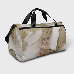 Спортивная сумка Леонардо да Винчи Автопортрет на разорванном гофри