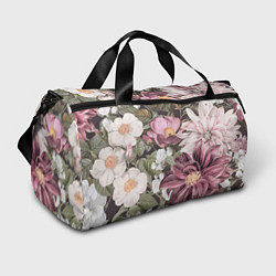 Спортивная сумка Цветы Красивый Цветочный Букет Георгин