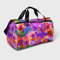 Спортивная сумка Красочный цветочный паттерн Лето Colorful Floral P