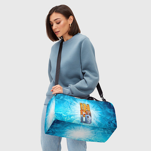 Спортивная сумка IN COLD logo with blue ice / 3D-принт – фото 4