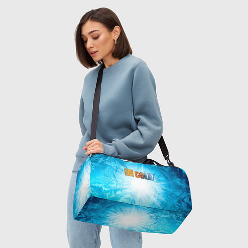 Спортивная сумка IN COLD horizontal logo with blue ice / 3D-принт – фото 4