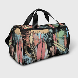 Спортивная сумка Абстрактные мазки цветной краской abstraction