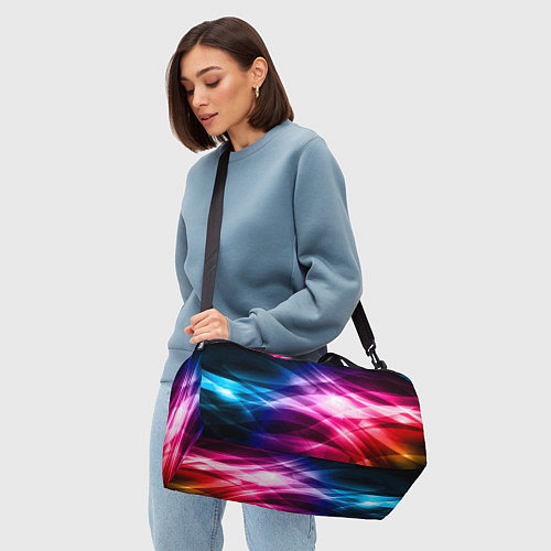 Спортивная сумка Красочная абстрактная композиция Colorful abstract / 3D-принт – фото 4