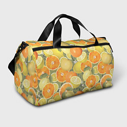 Сумки спортивные Апельсины и Лимоны, цвет: 3D-принт