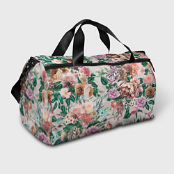 Сумки спортивные Color floral pattern Expressionism Summer, цвет: 3D-принт