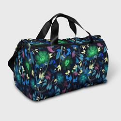 Спортивная сумка Color summer night Floral pattern