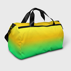Спортивная сумка Неоновый градиентный желто-зеленый фон