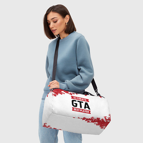 Спортивная сумка GTA: красные таблички Best Player и Ultimate / 3D-принт – фото 4