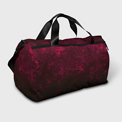 Спортивная сумка Темно-красный абстрактный узор текстура камня
