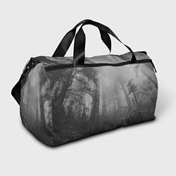 Спортивная сумка Темный мрачный лес деревья