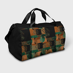 Спортивная сумка Текстурированный абстрактный, геометрический принт
