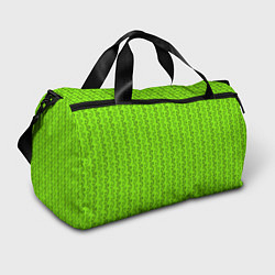 Спортивная сумка Зеленые узоры в виде листочков
