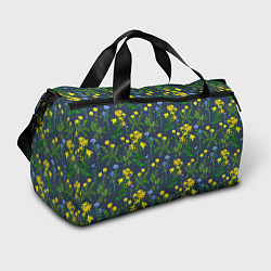 Спортивная сумка Одуванчики и другие полевые цветы - ботанический п