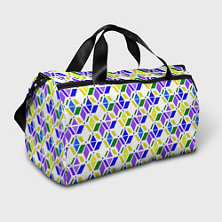 Спортивная сумка Разноцветный неоновый геометрический узор