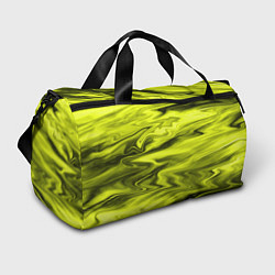 Спортивная сумка Неоновый желтый с черным абстрактный узор