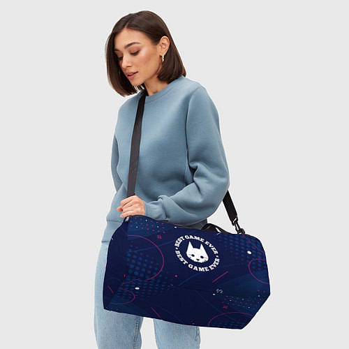 Спортивная сумка Символ Stray и надпись Best Game Ever / 3D-принт – фото 4