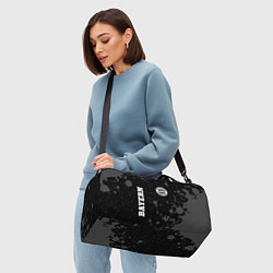 Сумки спортивные Bayern sport на темном фоне: символ и надпись верт, цвет: 3D-принт — фото 2