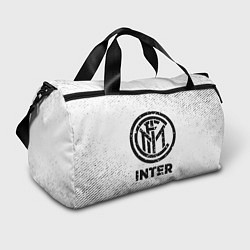 Спортивная сумка Inter с потертостями на светлом фоне