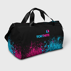 Спортивная сумка Fortnite - neon gradient: символ сверху