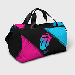 Сумки спортивные Rolling Stones - neon gradient, цвет: 3D-принт