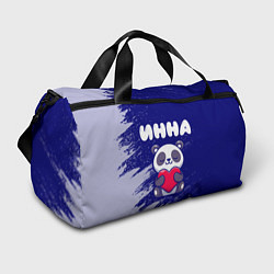 Спортивная сумка Инна панда с сердечком