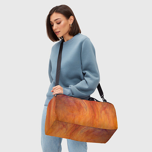 Спортивная сумка Огненно-оранжевая поверхность / 3D-принт – фото 4