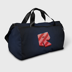 Сумки спортивные Roblox red - Роблокс полосатый логотип, цвет: 3D-принт