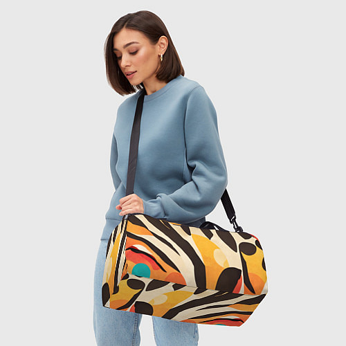 Спортивная сумка Сафари узоры / 3D-принт – фото 4