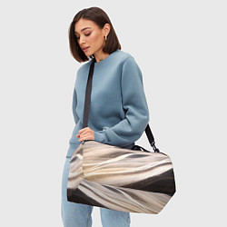 Сумки спортивные Абстрактные волны и огни бесконечности, цвет: 3D-принт — фото 2