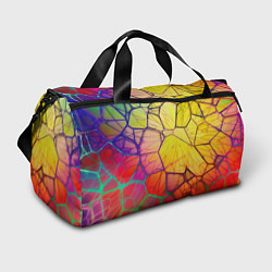 Сумки спортивные Абстрактные цветные фигуры, цвет: 3D-принт