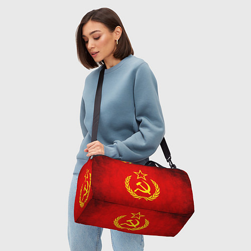 Спортивная сумка СССР - старый флаг / 3D-принт – фото 4