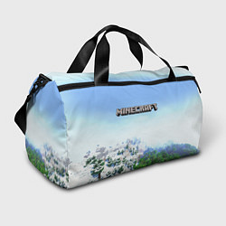 Спортивная сумка Зимний пейзаж - Майнкрафт