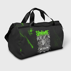 Сумки спортивные Slipknot green logo, цвет: 3D-принт